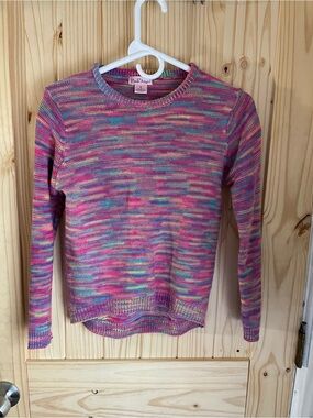 Multicolor Crewneck Sweater in Pink Mix